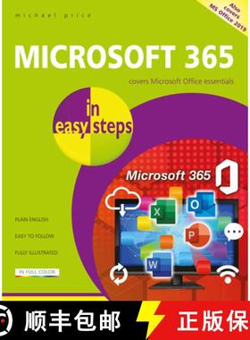 【3-4周达】Microsoft 365 in easy steps: Covers MS Office 365 and Office 2019: Covers Microsoft Office... [9781840789355]