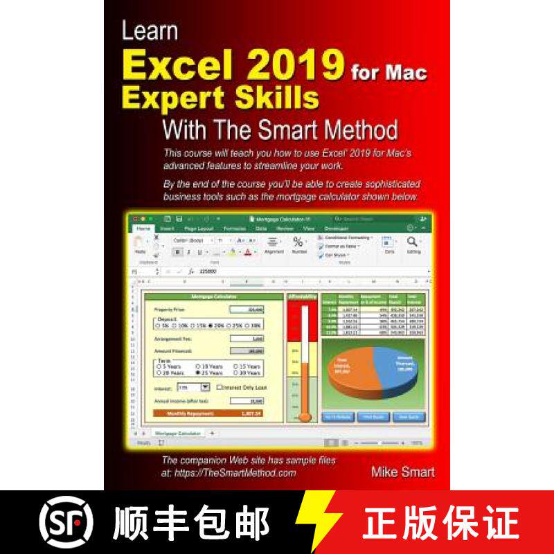 【3-4周达】Learn Excel 2019 for Mac Expert Skills with The Smart Method: Tutorial teaching Advanced T... [9781909253339]