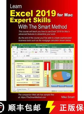 【3-4周达】Learn Excel 2019 for Mac Expert Skills with The Smart Method: Tutorial teaching Advanced T... [9781909253339]