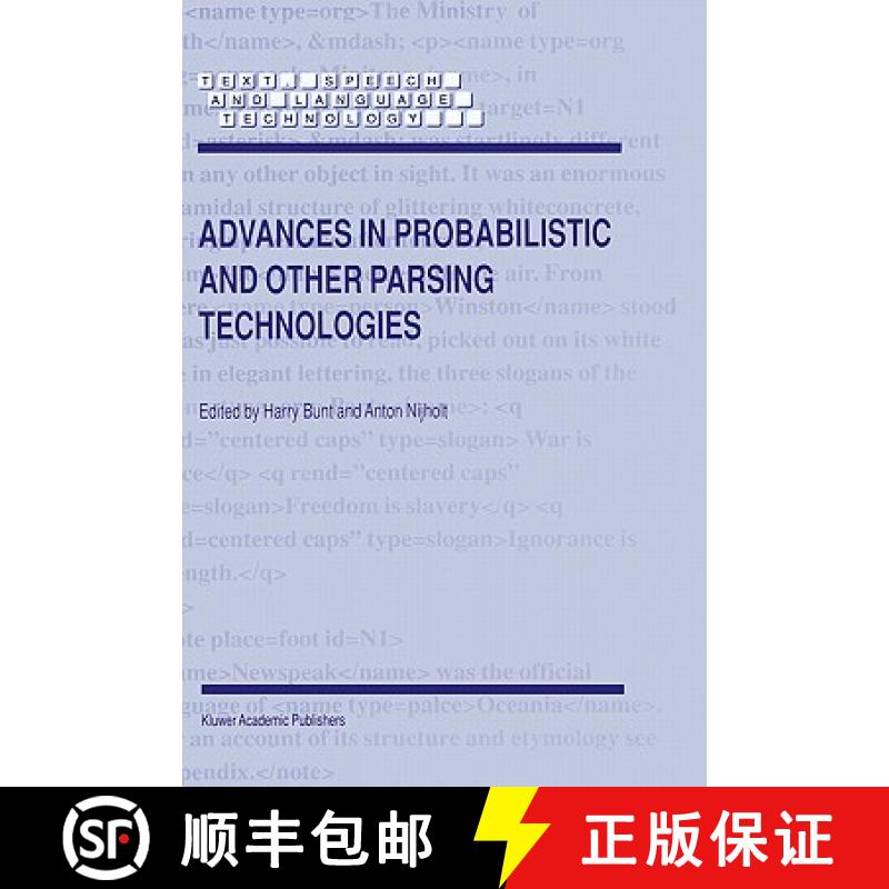 【3-4周达】Advances in Probabilistic and Other Parsing Technologies [9780792366164]
