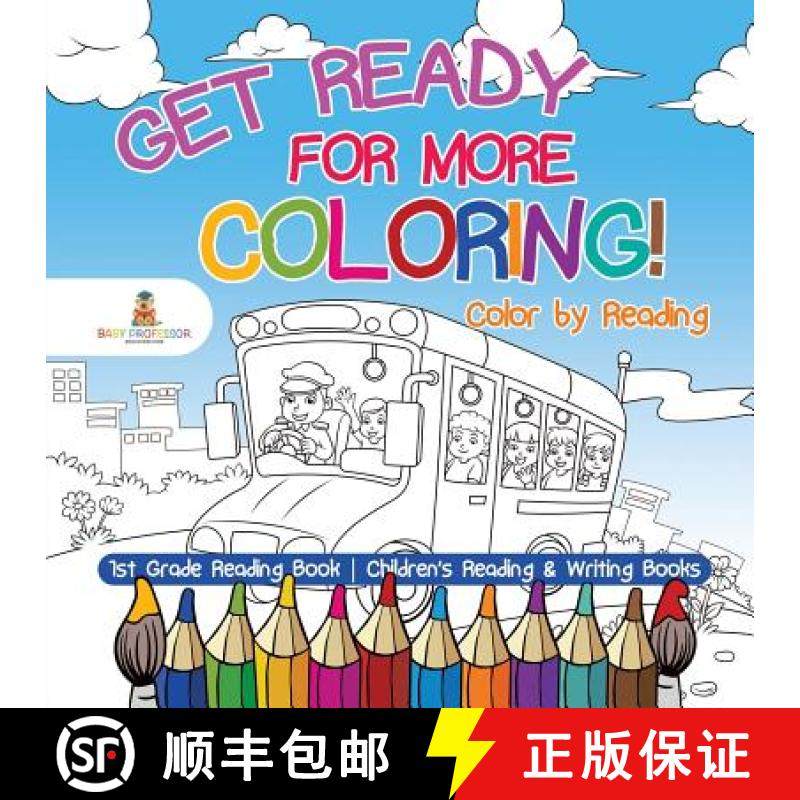 【3-4周达】Get Ready for More Coloring! Color by Reading - 1st Grade Reading Book | Children's Readin... [9781541930070]