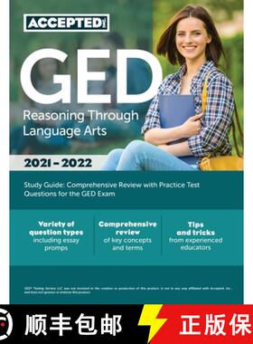 【3-4周达】GED Reasoning Through Language Arts Study Guide: Comprehensive Review with Practice Test Q... [9781635309614]
