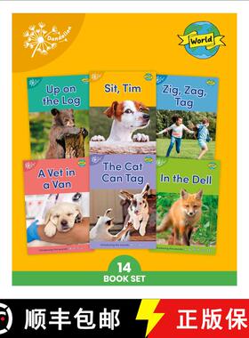 【3-4周达】Phonic Books Dandelion World Stages 1-7 (Alphabet Code): Decodable Books for Beginner Read... [9780744095609]