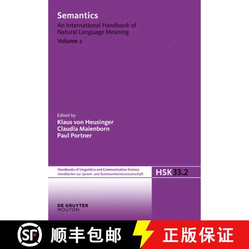 【3-4周达】精装 Semantics Handbücher zur Sprach- und Kommunikationswissenschaft / Handbooks of Lingu... [9783110185232]