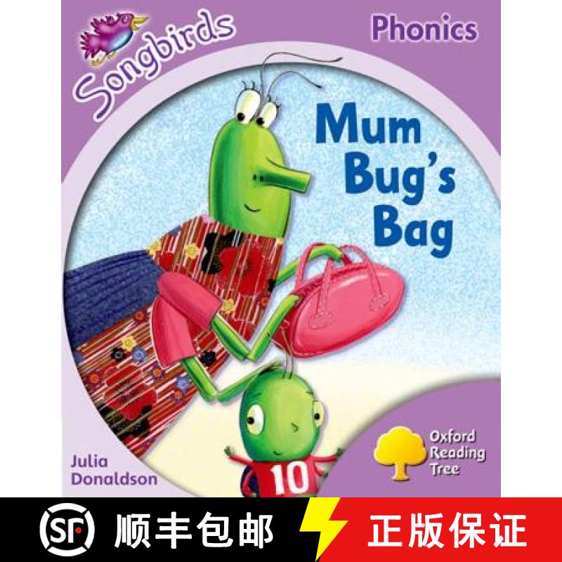 【2-3周达】Oxford Reading Tree Songbirds Phonics: Level 1+: Mum Bug's Bag [9780198387978]
