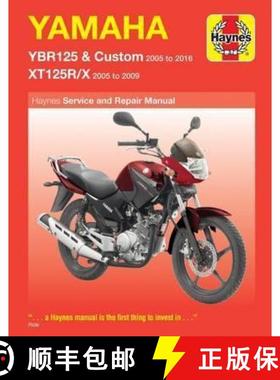 【3-4周达】Yamaha YBR125 (05 - 16) & XT125R/X (05 - 09) Haynes Repair Manual [9781785213588]