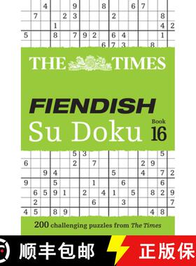 【3-4周达】The Times Fiendish Su Doku Book 16: 200 Challenging Su Doku Puzzles [9780008535865]