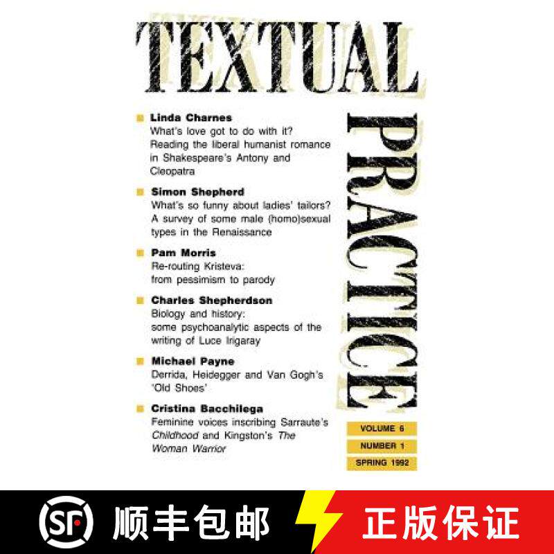 【3-4周达】Textual Practice : Volume 6, Issue 1 [9780415081115]