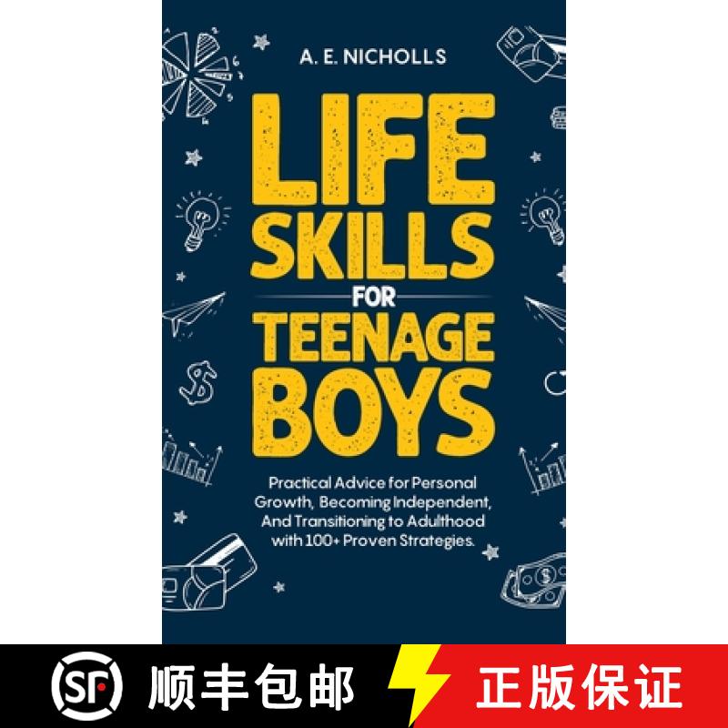【2-3周达】Li F E S K I LL S F O R T E E N A G E B Oy S: Practical Advice for Personal Growth, B Comi... [9781923334045]