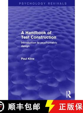 【3-4周达】A A Handbook of Test Construction (Psychology Revivals): Introduction to Psychometric Design [9781138905115]