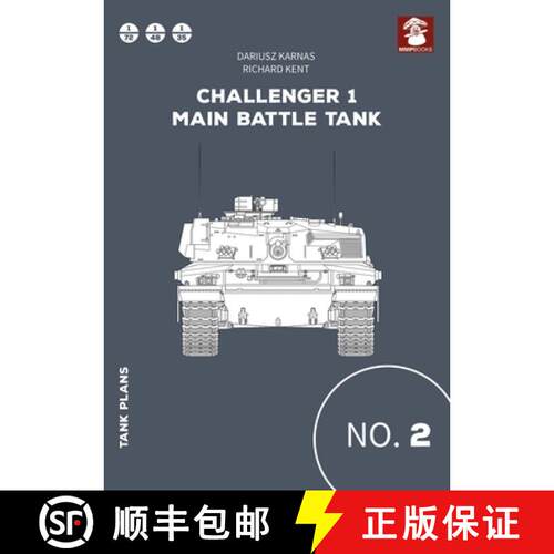 【3-4周达】Tanks plans No. 02 Challenger 1 Main Battle Tank [9788367227650]