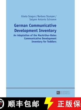 预订 German Communicative Development Inventory : An Adaptation of the MacArthur-Bates Communicative ... [9783631647530]