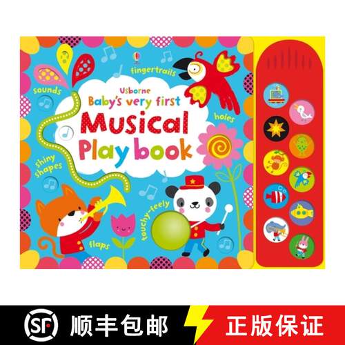 【3-4周达】Baby's Very First touchy-feely Musical Playbook [9781409581543]