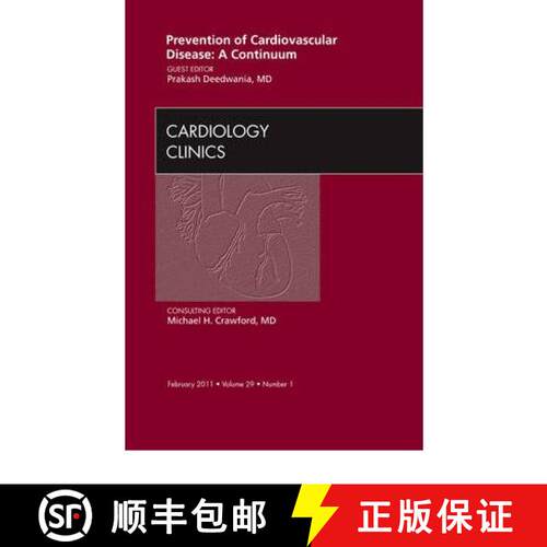 【3-4周达】精装 Prevention of Cardiovascular Disease: A Continuum, an Issue of Cardiology Clinics: Vo... [9781455704262]