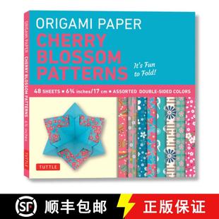 【3-4周达】Origami Paper- Cherry Blossom Prints- Small 6 3/4 48 sheets: Tuttle Origami Paper: High-Qu... [9780804844857]