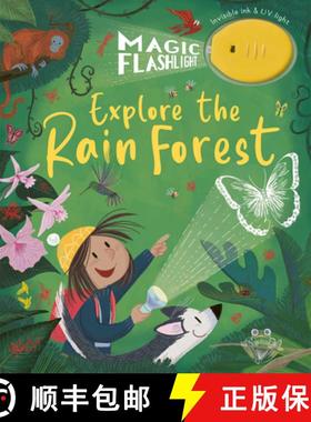 【3-4周达】Magic Flashlight: Explore the Rain Forest: With invisible ink and UV flashlight [9781680102925]