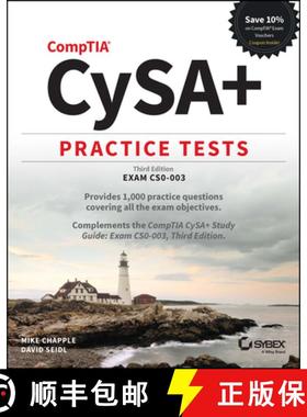【3-4周达】Comptia Cysa+ Practice Tests: Exam Cs0-003 [9781394182930]