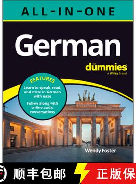 【3-4周达】German All–In–One For Dummies, 2nd Edition (with a udio online!) [9781394393084]