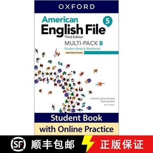【3-4周达】American English File: Level 5: Student Book/Workbook Multi-Pack B with Online Practice [9780194907217]