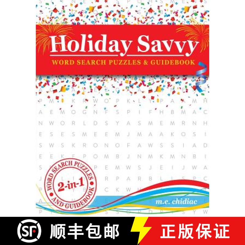 【4周达】Holiday Savvy: Word Search Puzzles & Guidebook [9780996500258]