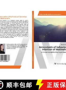 预订 Antecedents of behavioural intention of destinations [9783330519787]