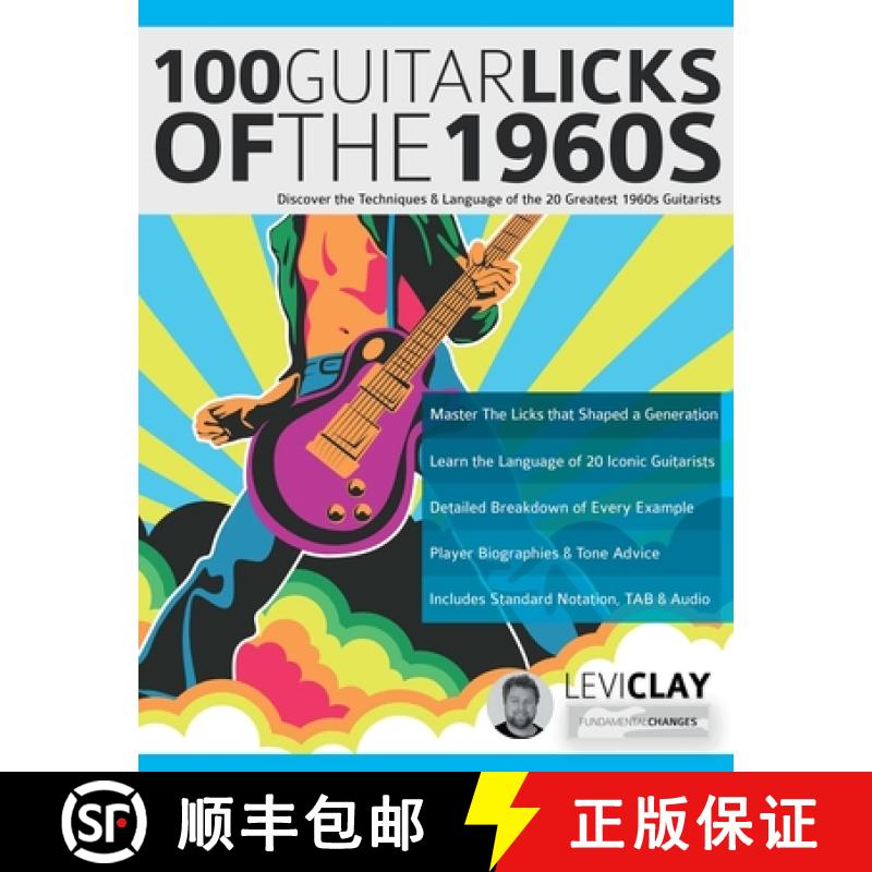 【2-3周达】100 Guitar Licks of the 1960s [9781789333992]