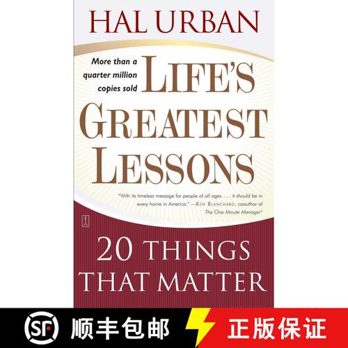 【3-4周达】Life's Greatest Lessons : 20 Things That Matter [9780743237826]