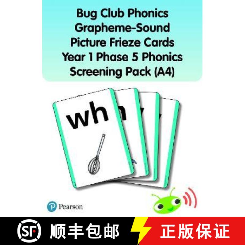 【4周达】Bug Club Phonics Grapheme-Sound Picture Frieze Cards Year 1 Phase 5 Phonics screening pack (A4) [9781292439754]