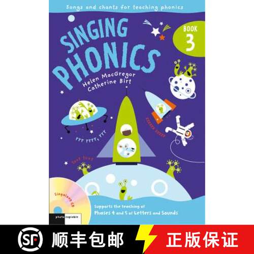 【3-4周达】SINGING SUBJ_SINGING PHONICS 3 : Song and chants for teaching phonics [9781408123744]
