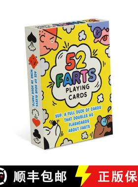 【3-4周达】52 Farts Playing Cards: Yup, a Full Deck of Cards That Doubles as Flashcards about Farts [9781683495345]