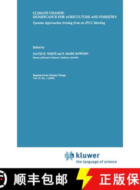 【3-4周达】Climate Change: Significance for Agriculture and Forestry: Systems Approaches Arising from... [9780792329336]