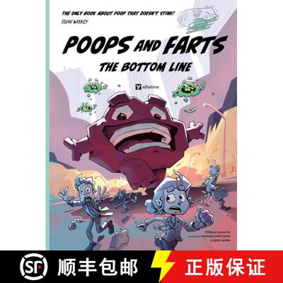 【3-4周达】精装 Poops and Farts : The Bottom Line [9788000074405]