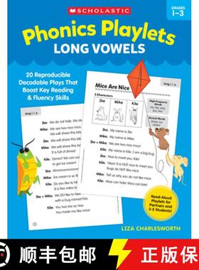 预订 Phonics Playlets: Long Vowels: 20 Reproducible Decodable Plays That Boost Key Reading and Fluenc... [9781546155331]