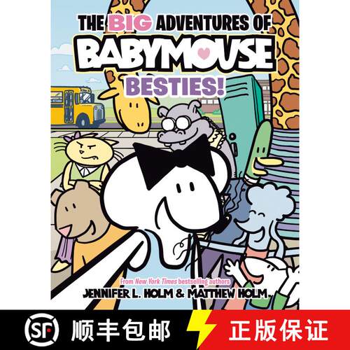 【3-4周达】精装 The BIG Adventures of Babymouse: Besties! (Book 2): (A Graphic Novel) [9780593430941]