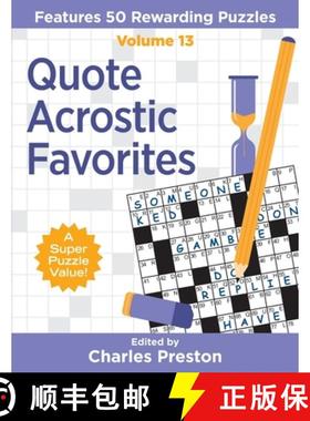 预订 Quote Acrostic Favorites: Features 50 Rewarding Puzzles [9781734048308]