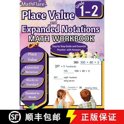 【3-4周达】Place Value and Expanded Notations Math Workbook 1st and 2nd Grade: Place Value Grade 1-2,... [9798869180827]