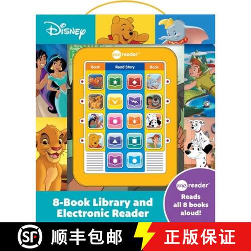 【3-4周达】精装 Disney: Me Reader 8-Book Library and Electronic Reader Sound Book Set [9781450868716]