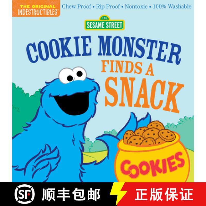 预订 Indestructibles: Sesame Street: Cookie Monster Finds a Snack: Chew Proof · Rip Proof · Nontoxi... [9781523519774]