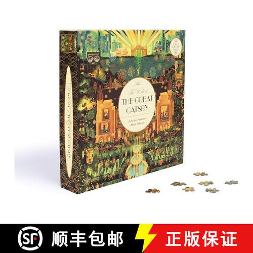 现货 拼图 盖茨比的世界 The World of the Great Gatsby 1000 Piece Puzzle: A Jigsaw by Adam Simpson [9781399620000]