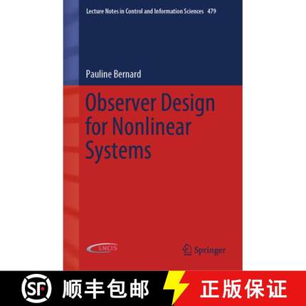 【3-4周达】Observer Design for Nonlinear Systems [9783030111458]