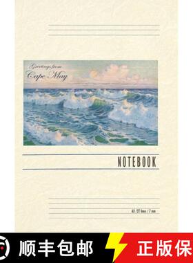 预订 Vintage Lined Notebook Greetings from Cape May, New Jersey, Seascape [9798385433575]