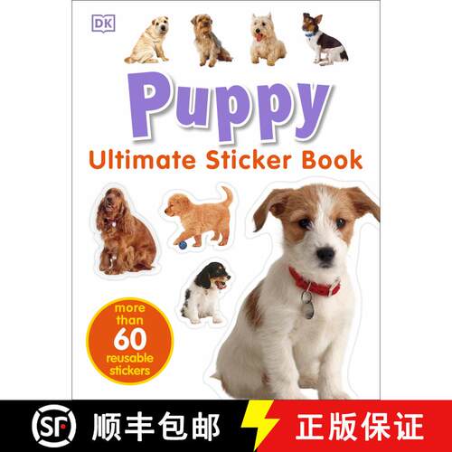 【3-4周达】Ultimate Sticker Book: Puppy: More Than 60 Reusable Full-Color Stickers [With More Than 60... [9780756614584]