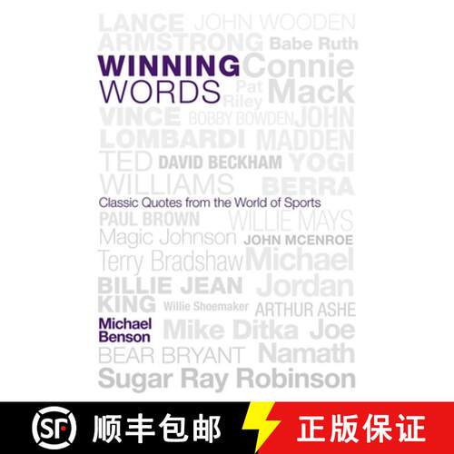【3-4周达】精装 Winning Words : Classic Quotes from the World of Sports [9781589793477]