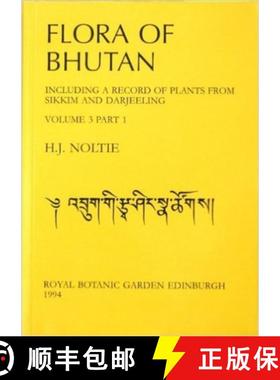 【3-4周达】Flora of Bhutan: Including a Record of Plants from Sikkim and Darjeeling [9781872291116]