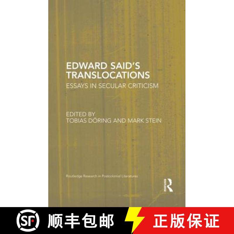 【3-4周达】Edward Said's Translocations : Essays in Secular Criticism [9781138851627]