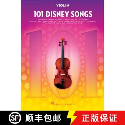 【3-4周达】101 Disney Songs: For Violin - Violin Music Book with Pieces from Beloved Movies and Carto... [9781540002402]
