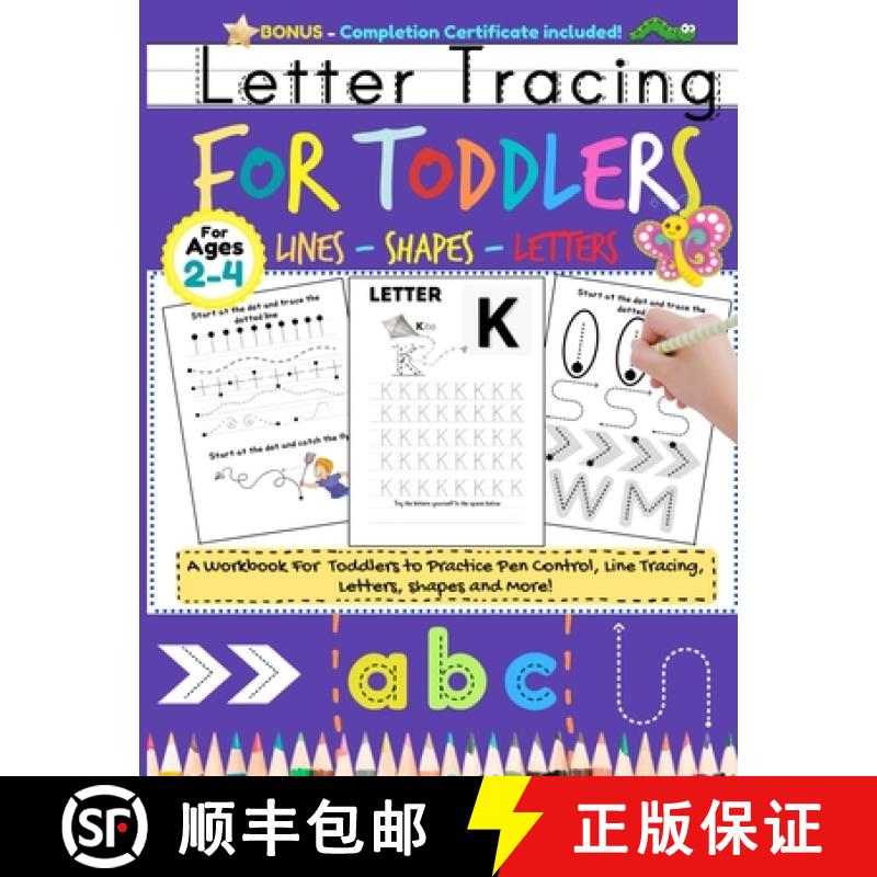【3-4周达】Letter Tracing For Toddlers: Alphabet Handwriting Practice for Kids 2 - 4 with dots to Pra... [9781922515261]