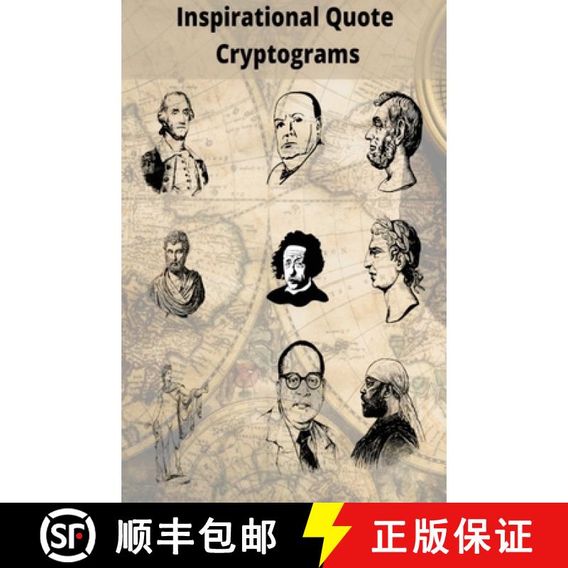 【3-4周达】Inspirational Quote Cryptograms : Enjoy Cryptograms from famous people such as Alpert Eins... [9781958189054]
