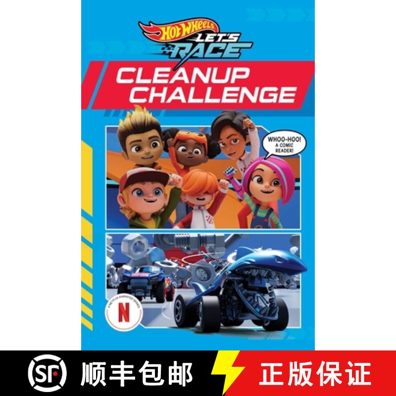 【3-4周达】Hot Wheels Let's Race: Cleanup Challenge (Comic Reader) [9781640365483]
