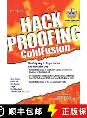 【3-4周达】Hack Proofing Coldfusion: The Only Way to Stop a Hacker Is to Think Like One [9781928994770]